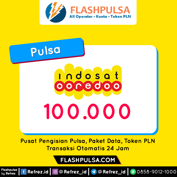 Pulsa Indosat Pulsa - Indosat 100.000